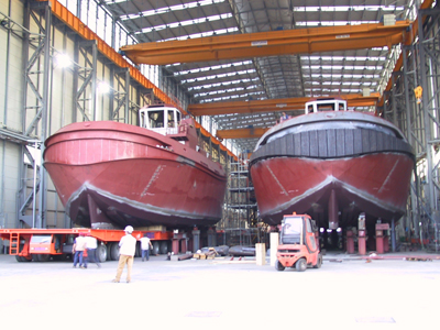 Tugs in construction